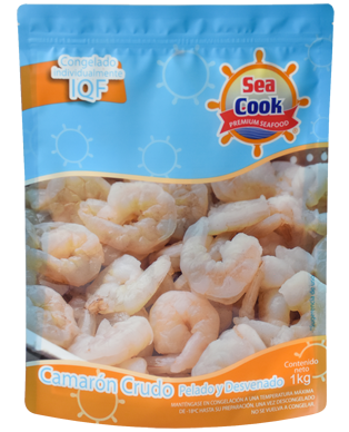 Camarón Crudo Pelado y Desvenado
